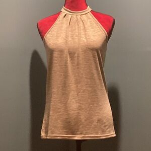 Shein Gray Heather Halter Style Top Size Small